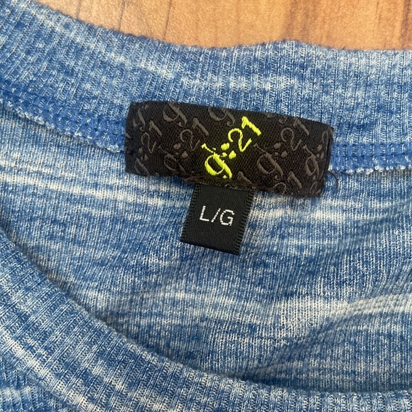 G21 Blue Tunic Size Large - Picture 2 of 6